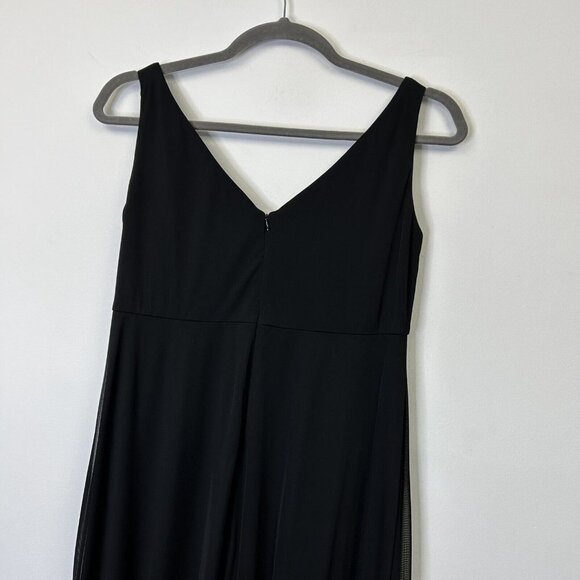 Alex Evenings Black Maxi Dress Womens Size 14W Formal Wedding - Picture 8 of 11